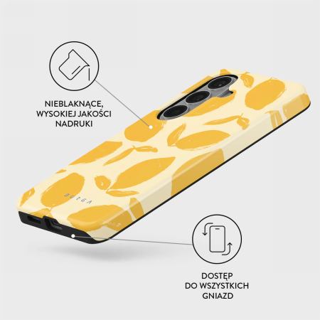 Burga Tough - etui ochronne z wbudowanym modułem magnetycznym do Samsung Galaxy S26+ (lemon tart)