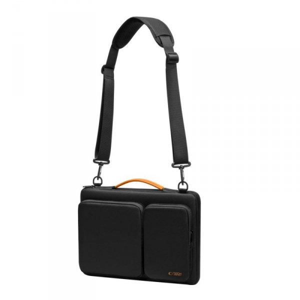 Pancerna Torba Tech-Protect Defender do Laptopa 13 14 cali Wodoodporna (MacBook NEO, Pro, Air 13") Black/Orange