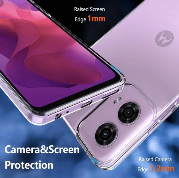 Futerał CLEAR CASE do MOTOROLA G04 G24 E14  transparentny