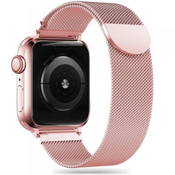TECH-PROTECT MILANESEBAND APPLE WATCH 6 / 7 / 8 / 9 / 10 / SE (40 / 41 / 42 MM) ROSE GOLD