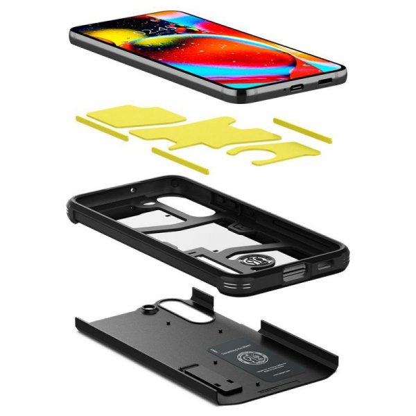 PANCERNE ETUI SPIGEN TOUGH ARMOR  GALAXY S22 BLACK