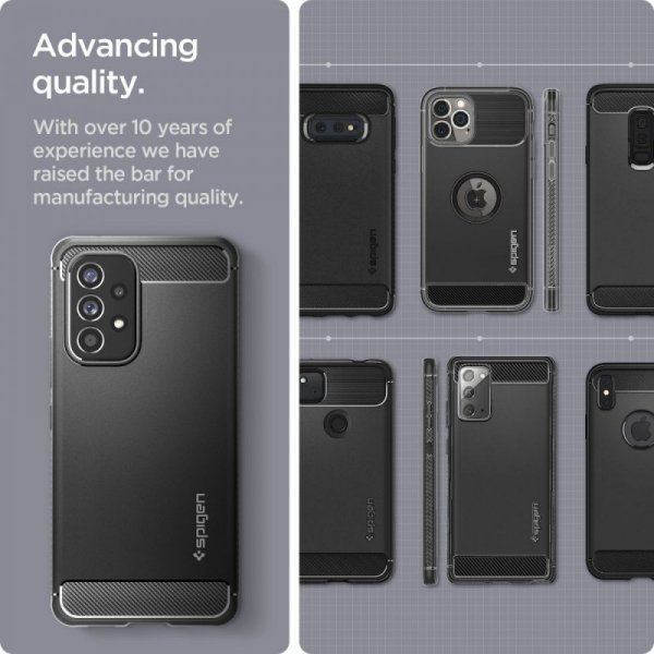 SPIGEN RUGGED ARMOR GALAXY A53 5G MATTE BLACK