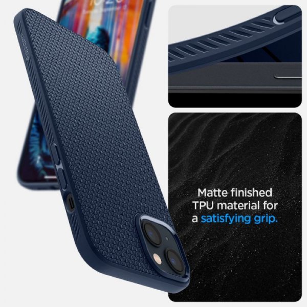 ETUI SPIGEN  LIQUID AIR IPHONE 14 PLUS / 15 PLUS NAVY BLUE