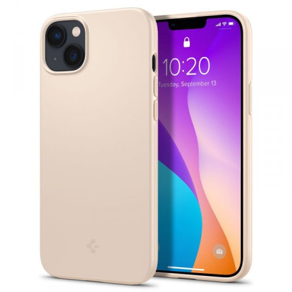 ETUI SPIGEN  THIN FIT IPHONE 14 PLUS / 15 PLUS SAND BEIGE