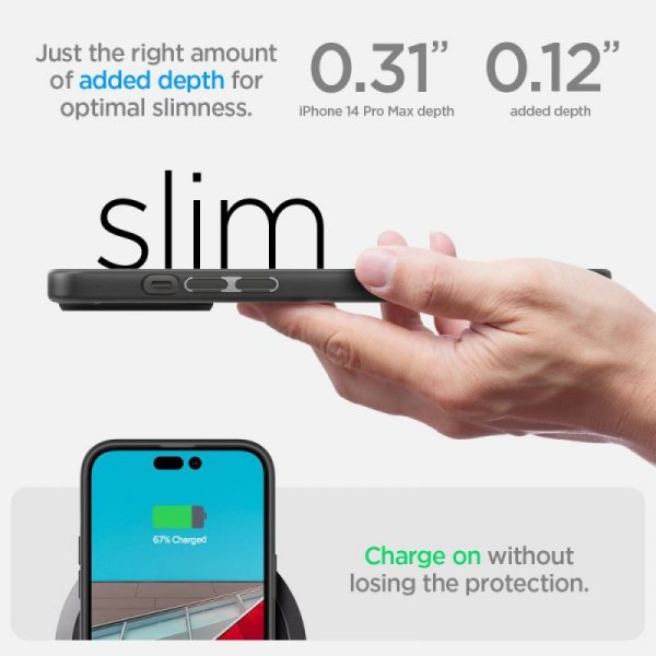 ETUI SPIGEN  ULTRA HYBRID IPHONE 14 PRO MAX MATTE BLACK