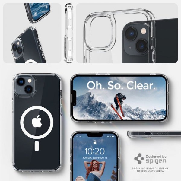 ETUI SPIGEN  ULTRA HYBRID MAG MAGSAFE IPHONE 14 WHITE