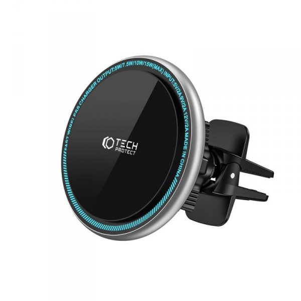 TECH-PROTECT A2 MAGNETIC MAGSAFE VENT CAR MOUNT WIRELESS CHARGER 15W BLACK
