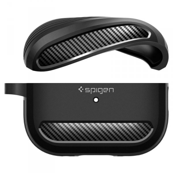 ETUI SPIGEN  RUGGED ARMOR APPLE AIRPODS PRO 1 / 2 MATTE BLACK