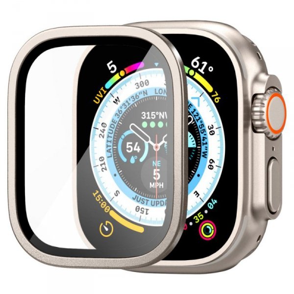 SZKŁO HARTOWANE SPIGEN GLAS.TR SLIM PRO APPLE WATCH ULTRA 1 / 2 (49 MM) TITANIUM