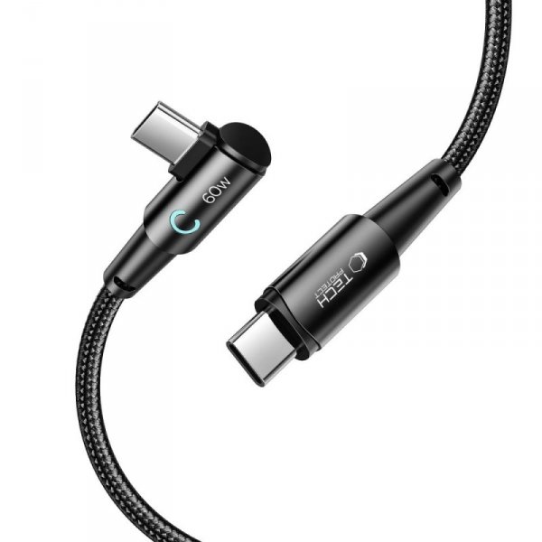 TECH-PROTECT ULTRABOOST ”L” TYPE-C KABEL  60W/6A 200CM GREY