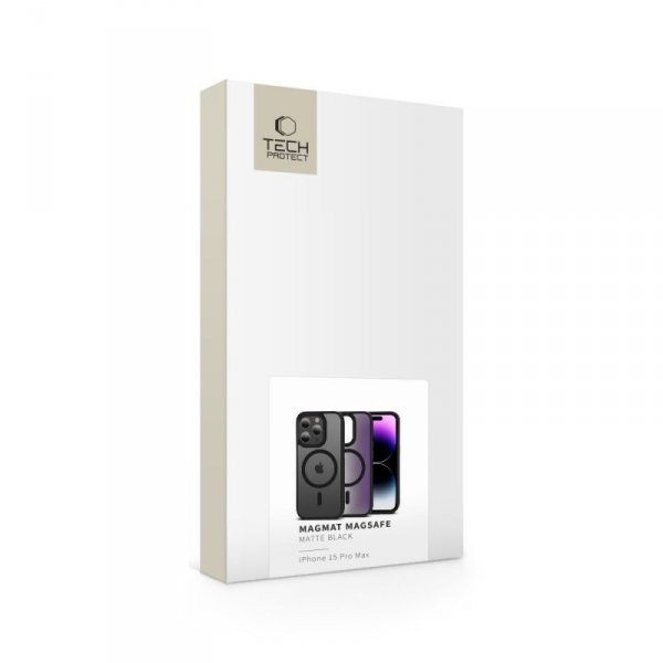 Etui TECH-PROTECT MAGMAT MAGSAFE IPHONE 15 PRO MAX MATTE BLACK
