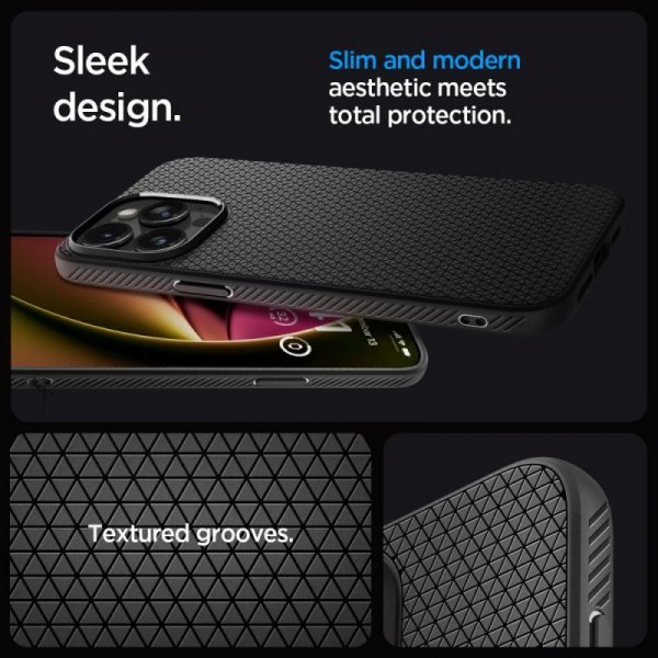 ETUI SPIGEN  LIQUID AIR IPHONE 15 PRO MAX MATTE BLACK