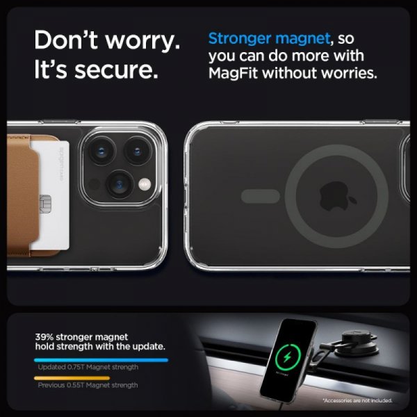 ETUI SPIGEN  ULTRA HYBRID MAG MAGSAFE IPHONE 15 PRO MAX GRAPHITE