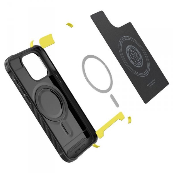 ETUI SPIGEN  RUGGED ARMOR MAG MAGSAFE IPHONE 15 PRO MAX MATTE BLACK