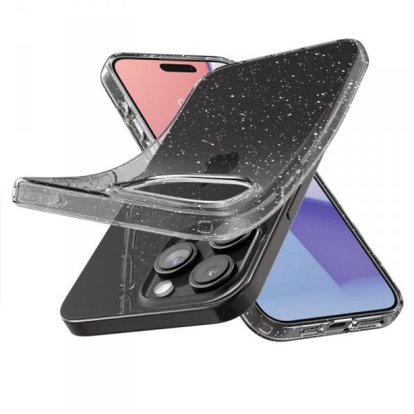 ETUI SPIGEN  LIQUID CRYSTAL IPHONE 15 PRO GLITTER CRYSTAL