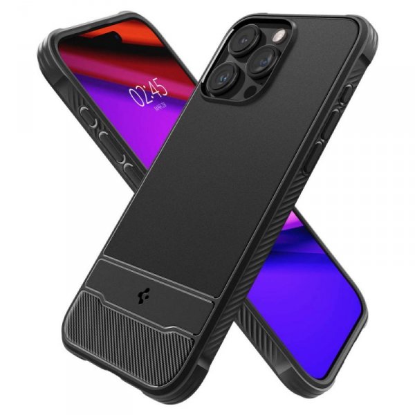 ETUI SPIGEN  RUGGED ARMOR MAG MAGSAFE IPHONE 15 PRO MATTE BLACK