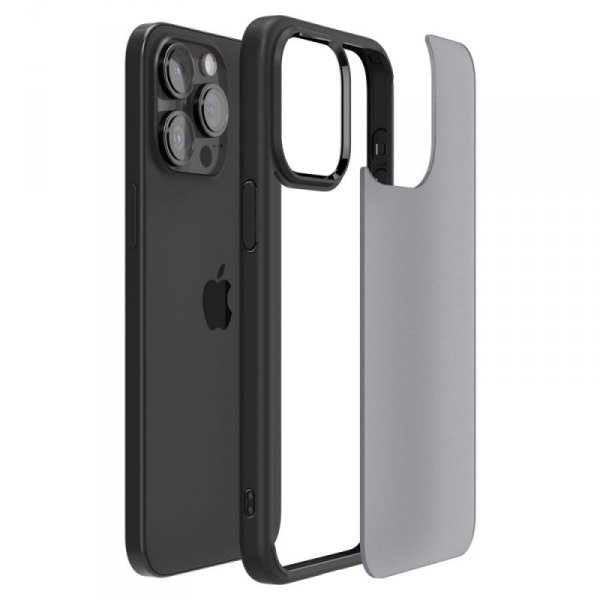 ETUI SPIGEN  ULTRA HYBRID IPHONE 15 PRO FROST BLACK