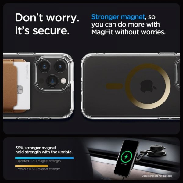ETUI SPIGEN  ULTRA HYBRID MAG MAGSAFE IPHONE 15 PRO GOLD