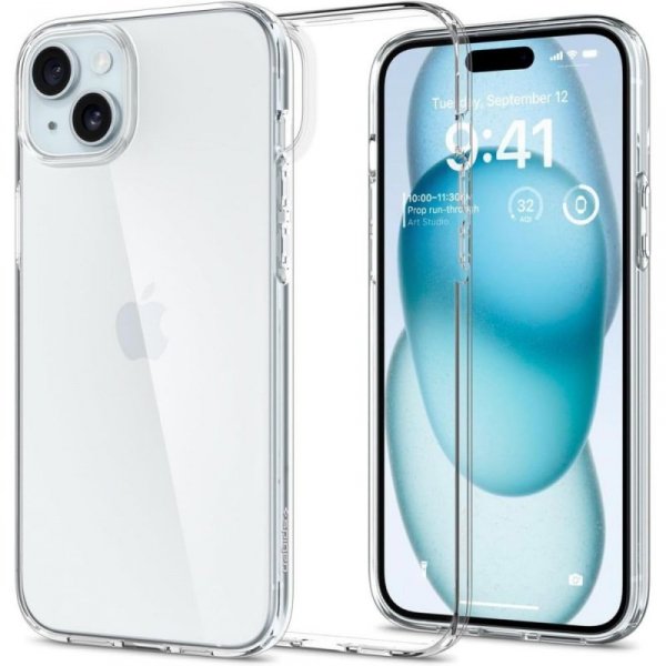 ETUI SPIGEN  LIQUID CRYSTAL IPHONE 15 CRYSTAL CLEAR