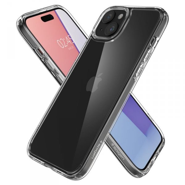 ETUI SPIGEN  ULTRA HYBRID IPHONE 15 CRYSTAL CLEAR