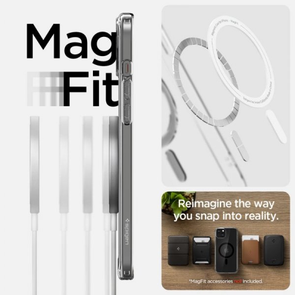 ETUI SPIGEN  ULTRA HYBRID MAG MAGSAFE IPHONE 15 PLUS BLACK