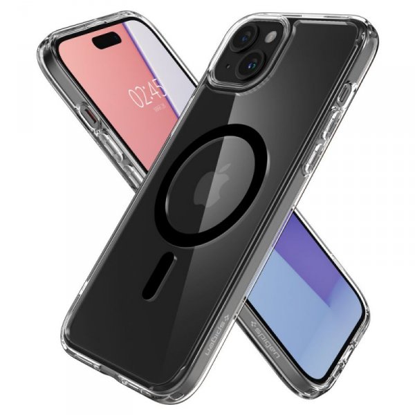 ETUI SPIGEN  ULTRA HYBRID MAG MAGSAFE IPHONE 15 PLUS BLACK
