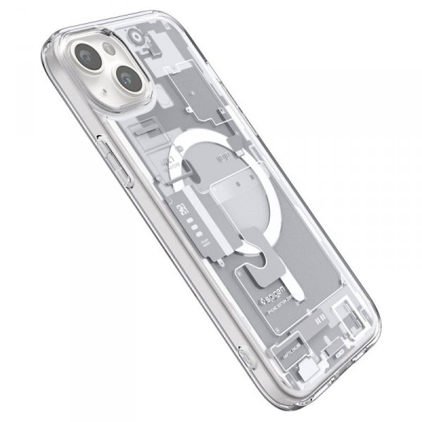 ETUI SPIGEN  ULTRA HYBRID MAG MAGSAFE IPHONE 15 PLUS ZERO ONE WHITE