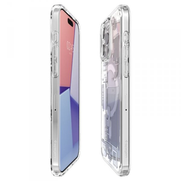 ETUI SPIGEN  ULTRA HYBRID MAG MAGSAFE IPHONE 15 PRO ZERO ONE WHITE