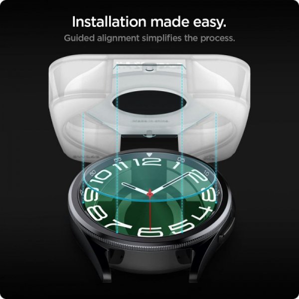 SZKŁO HARTOWANE SPIGEN GLAS.TR ”EZ-FIT” 2-PACK GALAXY WATCH 6 CLASSIC (47 MM) CLEAR