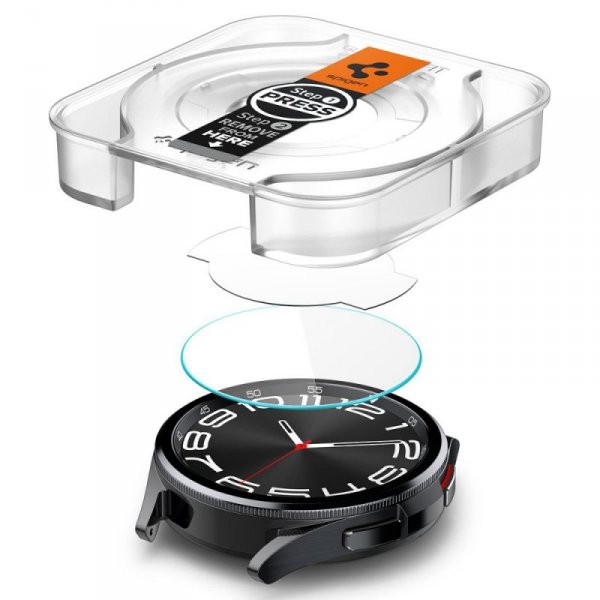 SZKŁO HARTOWANE SPIGEN GLAS.TR ”EZ-FIT” 2-PACK GALAXY WATCH 6 CLASSIC (43 MM) CLEAR