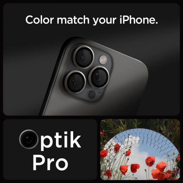 OSŁONA APARATU SPIGEN OPTIK PRO GLAS.TR ”EZ FIT” CAMERA PROTECTOR 2-PACK IPHONE 14 PRO / PRO MAX / 15 PRO / PRO MAX / 16 PRO / P