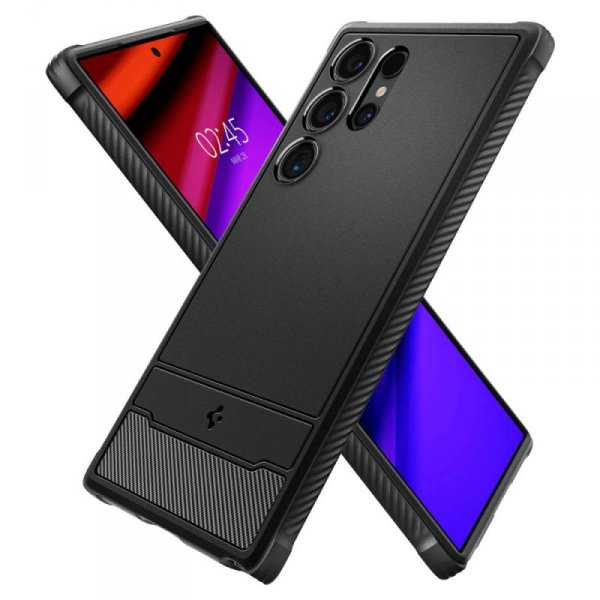 ETUI SPIGEN  RUGGED ARMOR GALAXY S24 ULTRA MATTE BLACK