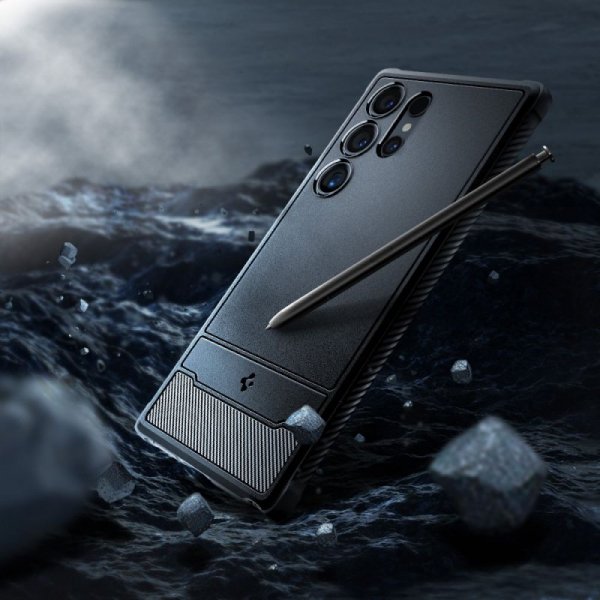 ETUI SPIGEN  RUGGED ARMOR GALAXY S24 ULTRA MATTE BLACK
