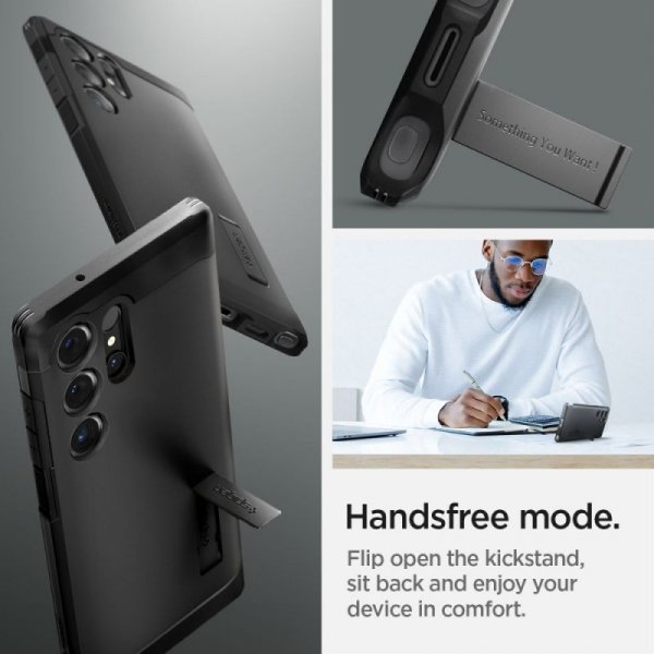 ETUI SPIGEN  TOUGH ARMOR GALAXY S24 ULTRA BLACK