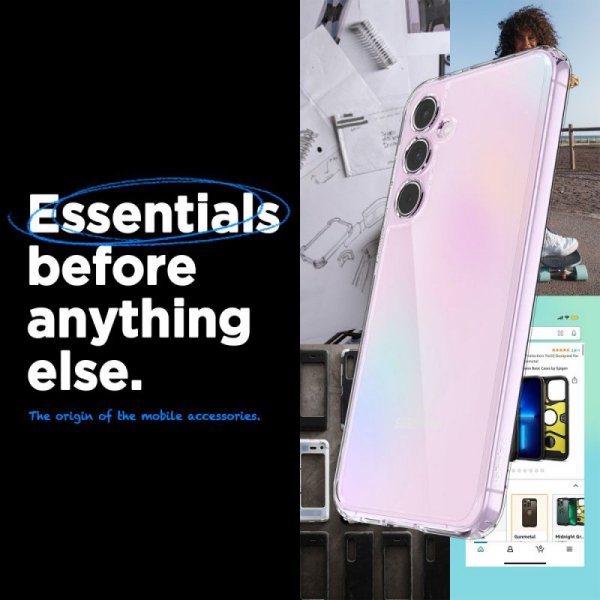 ETUI SPIGEN  ULTRA HYBRID GALAXY A55 5G CRYSTAL CLEAR