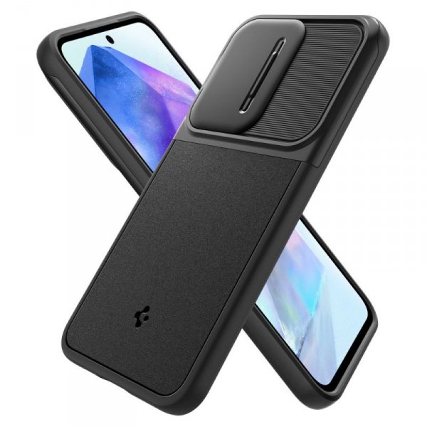 ETUI SPIGEN  OPTIK ARMOR GALAXY A55 5G BLACK