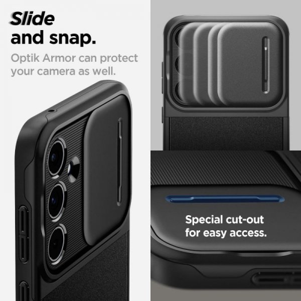 ETUI SPIGEN  OPTIK ARMOR GALAXY A55 5G BLACK