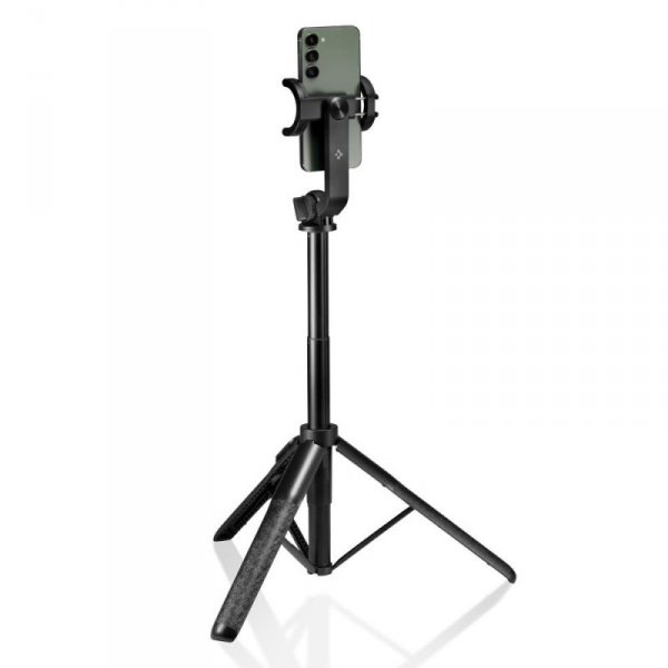 Wysoki Statyw Spigen S560W Selfie Stick 161cm – Bezprzewodowy Tripod Bluetooth, Black