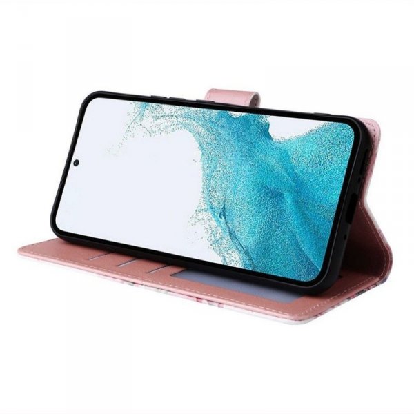 OTWIERANE KSIĄŻKOWE ETUI FUTERAŁ TECH-PROTECT  WALLET SAMSUNG GALAXY A55 5G MARBLE