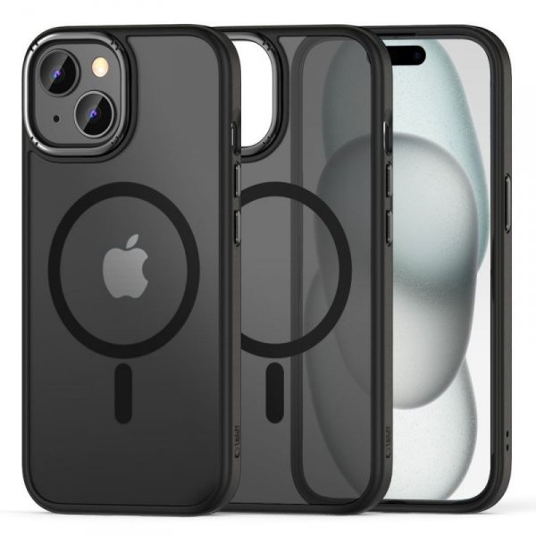 ETUI ETUI PLECKI CASE NAKŁADKA TECH-PROTECT   MAGMAT ”2” MAGSAFE IPHONE 15 MATTE BLACK