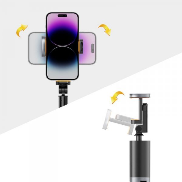 Selfie Stick Statyw Tripod Bluetooth do Telefonu – Tech-Protect L08S – Czarny