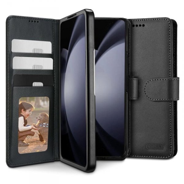 ETUI OTWIERANE KSIĄŻKOWE ETUI FUTERAŁ TECH-PROTECT   WALLET SAMSUNG GALAXY Z FOLD 6 BLACK