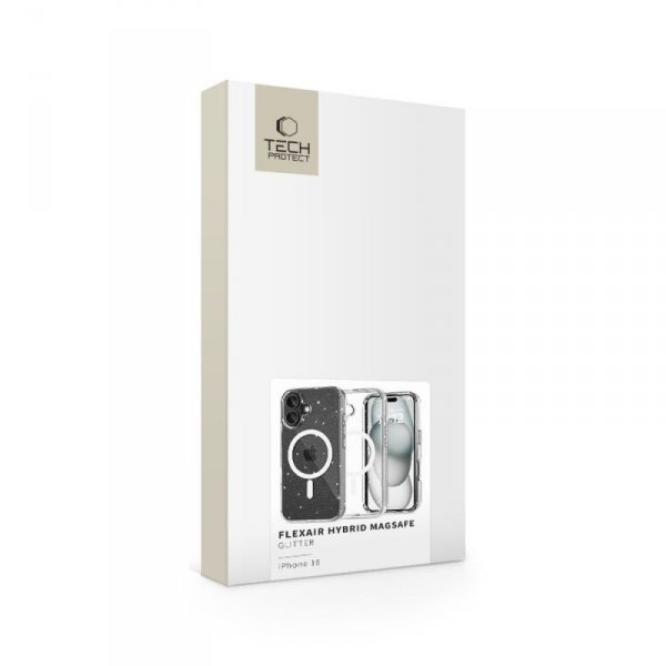 TECH-PROTECT FLEXAIR HYBRID MAGSAFE IPHONE 16 GLITTER