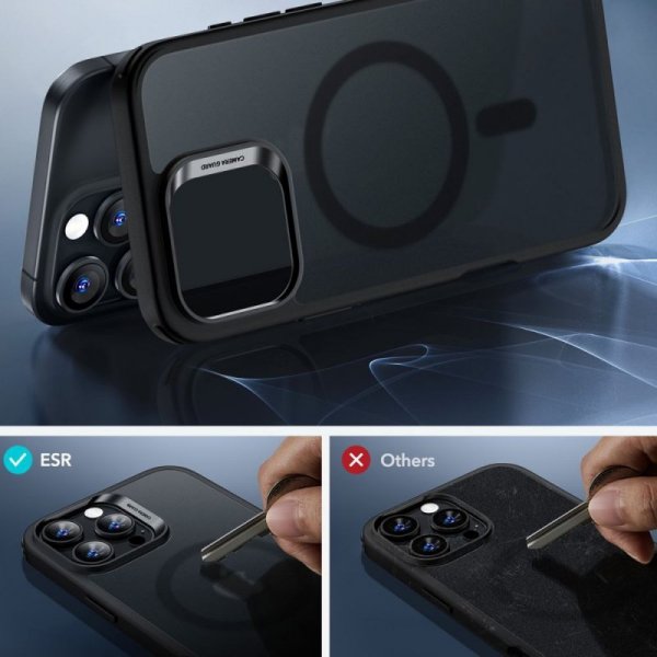 ESR CLASSIC HYBRID HALOLOCK MAGSAFE & TEMPERED GLASS IPHONE 16 PRO FROSTED BLACK