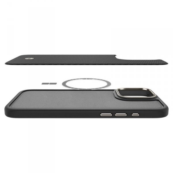 ETUI SPIGEN  ENZO ARAMID MAG MAGSAFE IPHONE 16 PRO MAX BLACK/NATURAL