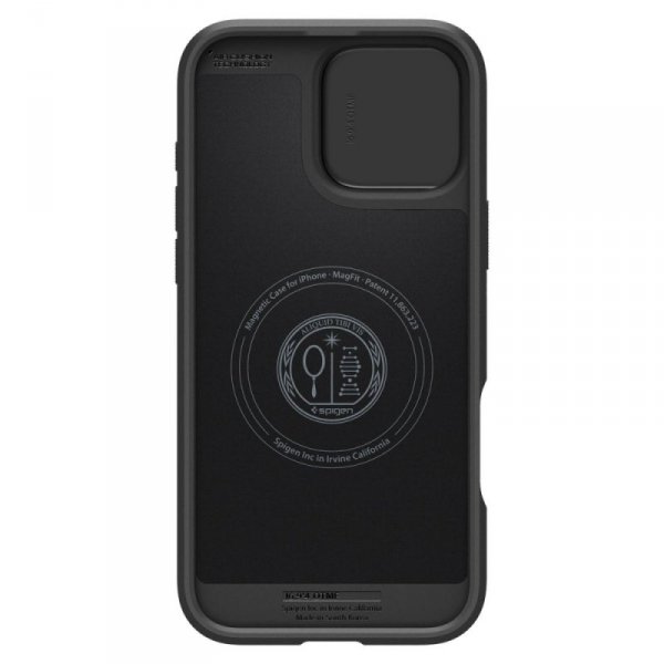 ETUI SPIGEN  OPTIK ARMOR MAG MAGSAFE IPHONE 16 PRO MAX BLACK