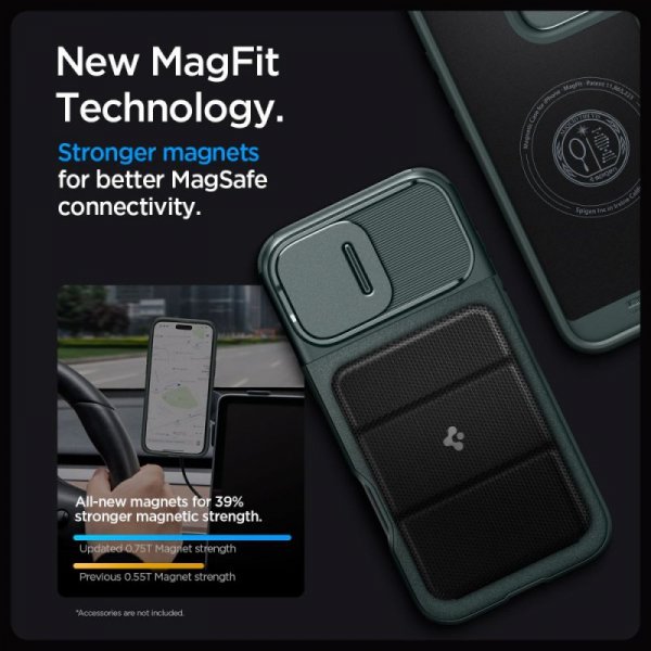 SPIGEN OPTIK ARMOR MAG MAGSAFE IPHONE 16 PRO MAX ABYSS GREEN