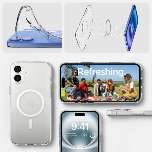 SPIGEN LIQUID CRYSTAL MAG MAGSAFE IPHONE 16 PLUS CLEAR