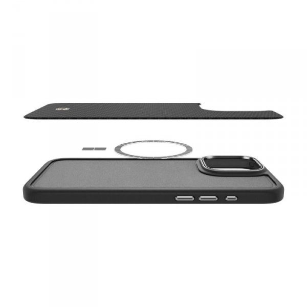 SPIGEN ENZO ARAMID MAG MAGSAFE IPHONE 16 PRO BLACK/SILVER
