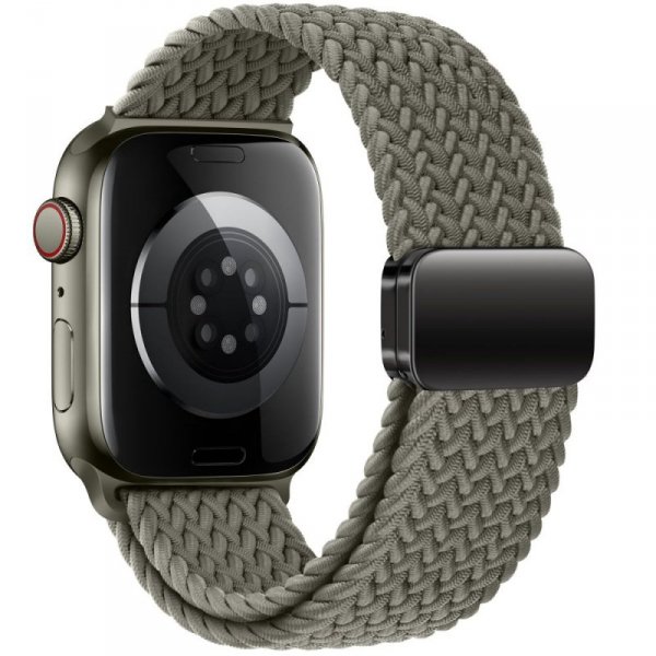 TECH-PROTECT NYLONMAG APPLE WATCH 6 / 7 / 8 / 9 / 10 / SE / ULTRA 1 / 2 (44 / 45 / 46 / 49 MM) OLIVE GREY